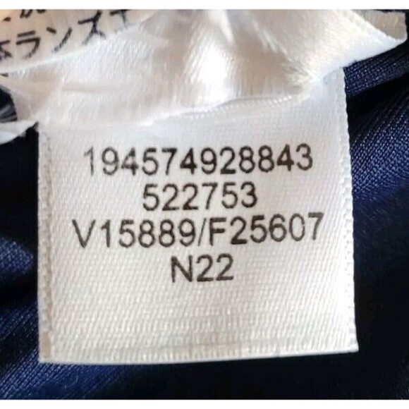 Swim Top Navy 16W DD Solid Wrap Front Tummy Control 1X Underwire Lands End S858 - Picture 9 of 10